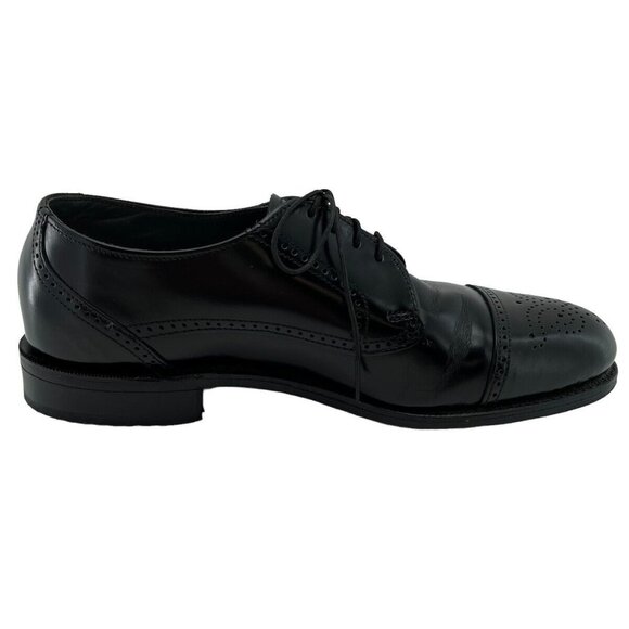 Dexter Mens Shoes Leather Oxford Black Size 8 M  EUC USA 536978 - Picture 7 of 10